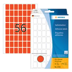 Afbeelding van Herma 2342 multifunctionele etiketten | 12 x 18 mm | rood | 1792 etiketten | HER2342