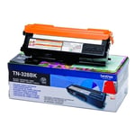 Afbeelding van Brother TN-328BK toner cartridge zwart extra hoge capaciteit (origineel) | BRTN328BK