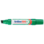 Afbeelding van Artline 100 permanent marker | groen | beitel punt | 7,5 - 12 mm | AR259NA3384