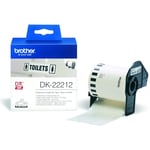 Afbeelding van Brother DK-22212 continue filmtape wit 62mm x 15,24m (origineel) | BRODK-22212
