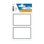 Afbeelding van Herma 5715 boeketiketten | 82 x 55 mm | wit/grijs | 12 etiketten | HER5715