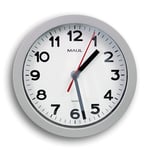 Afbeelding van Maul MAULstep wandklok | kunststof | grijs | 20 cm | MAU9052995