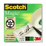 Afbeelding van 3M Scotch magic tape | standaard | 19mm x 33m | 1 rol | ACI12MMM8101933