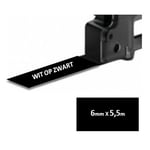 Afbeelding van DYMO 1805442 (extra) IND Rhino tape permanent polyester wit op zwart 6mm (huismerk) | ST1805442(extra)