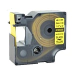 Afbeelding van DYMO 1805444 IND Rhino tape krimpkous zwart op geel 24mm (huismerk) | ST1805444
