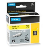 Afbeelding van DYMO 1805444 IND Rhino tape krimpkous zwart op geel 24mm (origineel) | DYM1805444