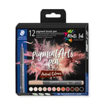 Afbeelding van Staedtler Pigment Arts brushpennen | Portrait Colours | 12 stuks | STA371-C12-4