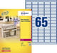 Avery Zweckform L7690-25 etiketten | neon metallic | 38,1 mm x 21,2 mm | 1625 etiketten | AVEL7690-25