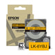 Afbeelding van Epson LK-6YBJ matte tape zwart op geel 24 mm (origineel)
