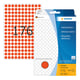Herma 2212 multifunctionele etiketten | 8 mm | rood | 5632 etiketten | HER2212