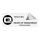 Afbeelding van Brother TZe-S121 tape zwart op transparant extra klevend 9mm x 8m (huismerk)