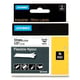 Afbeelding van DYMO S0718100 / 18488 IND Rhino tape flexibel nylon zwart op wit 12mm (origineel)