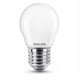 Afbeelding van Philips E27 LED-lamp | 4.3W (40W) | warm wit | mat | kogelmodel