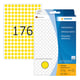 Herma 2211 multifunctionele etiketten | 8 mm | geel | 5632 etiketten | HER2211