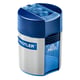 Staedtler 512F puntenslijper | met dubbele mesjes | opvangbakje | potlooddikte tot 10.2 mm | blauw | STA512001