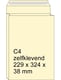 Raadhuis monsterzak | crème | zelfklevend | C4 | 229 x 324 x 38 mm | 10 stuks | RAARD-309582-10