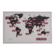 Afbeelding van NeXtime World Time Digit wandklok | glas/aluminium | 55 x 36 cm