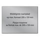 Posthumus gegraveerde naamplaat | aluminium | zelfklevend | 200 x 150 mm | POST613513
