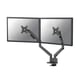 Neomounts Next Slim Desk gasgeveerde monitorarm | 2 monitoren | 17-35 inch | zwart | 9 kg | NEODS70-250BL2