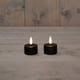 Anna Collection LED Waxinelicht | 4 x 5 cm | zwart | 3D vlam | 2 stuks | AN861NA4433