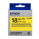 Afbeelding van Epson LK-5YBVN tape zwart op geel 18 mm (origineel)