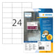 Afbeelding van Herma 4695 folie etiketten | weerbestendig | A4 | 70 x 37 mm | wit | 600 etiketten