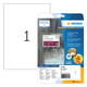 Herma 4584 folie etiketten | weerbestendig | A4 | 210 x 297 mm | wit | 10 etiketten | HER4584