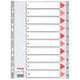 Afbeelding van Esselte 100105 A4 index | plastic | 1-10 | 11-gaats
