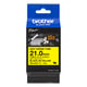 Afbeelding van Brother HSe-651E krimpkous tape zwart op geel | 21 mm x 1,5 m (origineel)
