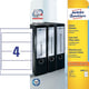 Avery Zweckform L6061-25 printbare rugetiketten | wit | zelfklevend | breed | 59 mm x 192 mm | 100 etiketten | AVEL6061-25
