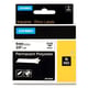 Afbeelding van DYMO S0718240 / 18482 IND Rhino tape permanent polyester zwart op wit 9mm (origineel)