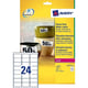 Afbeelding van Avery Zweckform L4773-20 weerbestendige etiketten | 63,5 mm x 33,9 mm | 480 etiketten