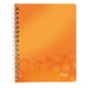 Leitz collegeblok 4641 WOW | A5 | geruit | oranje metallic | 80gr. | 80 vel | LEI46410044