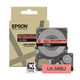 Afbeelding van Epson LK-5RBJ matte tape zwart op rood 18 mm (origineel)
