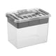 Sunware Q-line opbergdoos | met inzet | transparant | 9 liter (tweede kans) | TK-SUN79300409