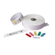 Afbeelding van Zebra Z-Band Direct 10004443-1 Red-Stripes wit 25mm x 279mm 6 x 200 stuks (origineel)