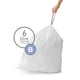 Simplehuman vuilniszakken | met trekband | code B | 6 liter | 30 stuks | SI699NA3122