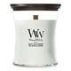 Afbeelding van Woodwick Medium Hourglass geurkaars | White Tea & Jasmine | 275 gram