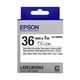 Afbeelding van Epson LK-7WBVN tape zwart op wit 36 mm (origineel)