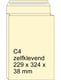 Raadhuis monsterzak | crème | zelfklevend | C4 | 229 x 324 x 38 mm | 125 stuks | RAARD-309582