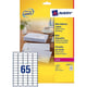 Avery Zweckform L7651-25 adresetiketten | quickpeel | 38,1 mm x 21,2 mm | 1625 etiketten | AVEL7651-25