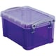 Really Useful Box opbergdoos | polypropyleen | transparant paars | 0.7 liter | UB07LCP