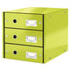 Leitz 6048 WOW ladeblok | groen metallic | 3 laden | LEI60480064