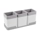 Sunware Sigma Home organizer set | wit/grijs | 0,6 liter | 3 stuks | SUN99911681
