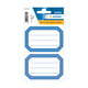 Herma 5714 boeketiketten | 82 x 55 mm | wit/blauw | 12 etiketten | HER5714