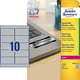 Afbeelding van Avery Zweckform L6012-20 verzegelingsetiketten | polyester | 96 mm x 50,8 mm | 200 etiketten