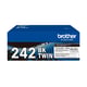 Afbeelding van Brother TN-242BK toner cartridge zwart 2 stuks (origineel)