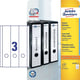 Avery Zweckform L4759-25 printbare rugetiketten | wit | zelfklevend | breed | 61 mm x 297 mm | 75 etiketten | AVEL4759-25