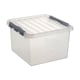 Afbeelding van Sunware Q-line opbergdoos | kunststof | transparant | 26 liter (tweede kans)