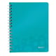 Leitz collgeblok 4639 WOW | A5 | gelinieerd | ijsblauw metallic | 80gr. | 80 vel | LEI46390051